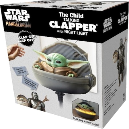 Clapper Clapper Star Wars The Child ('The Mandalorian') Talking Clapper with Night Light Plastic 1 pk CL833R12